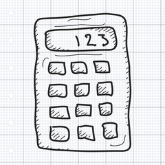 Simple doodle of a calculator
