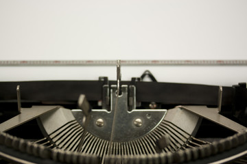 Fototapeta na wymiar Close up of an old typewritter