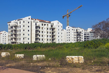 Fototapeta premium Construction of a residential area.
