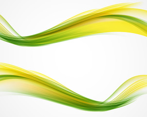 Obraz na płótnie Canvas Abstract Colored Wave Background. Vector Illustration