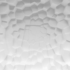 White geometric abstract polygons backdrop
