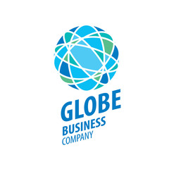 Earth  logo template. Globe sign
