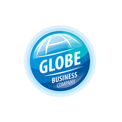 Earth  logo template. Globe sign