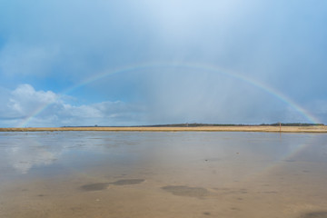 Regenbogen &uuml;ber der Nordsee