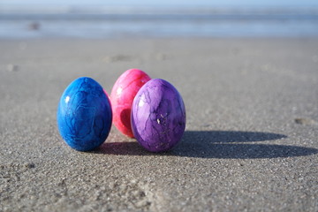Ostereier am Meer