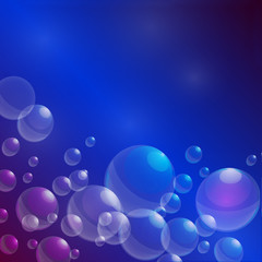 background with bubbles, vector