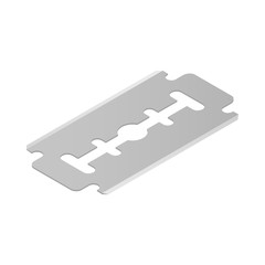 Razor blade icon, isometric 3d style 