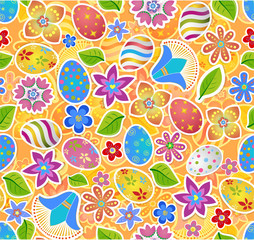 Seamless pattern with easter 2