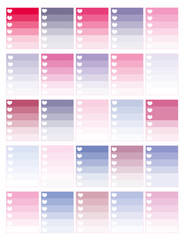  Minimalistic printable heart checklist planner stickers for all kind of planners ,notebooks,scrapbooks,school,paper,agendas,fabric etc.