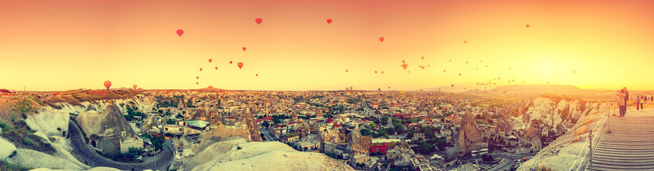 Hot air balloons over Cappadocia