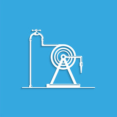 Garden hose. Symbol. Vector icon.