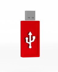 USB stick on white backround