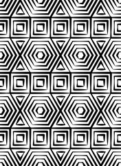 Vector modern seamless geometry pattern , black and white abstract geometric background, pillow print, monochrome retro texture, hipster fashion design