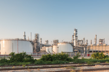 Gas tank oil petrochemical plant