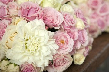 Obraz na płótnie Canvas Closeup of Wedding Flowers