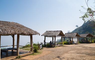 Landscape of Mon Cham hill ridge - Chiang mai,Thailand