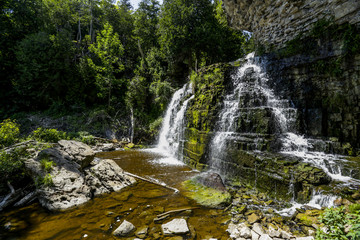 Scenic Jones Waterfalls of owen Sound Ontario