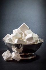 Sugar on dark background