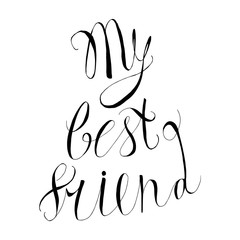 Vintage friendship lettering