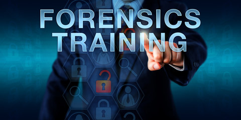 Investigator Touching FORENSICS TRAINING