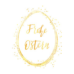 Frohe Ostern. Phrase 
