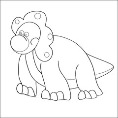 The image of protoceratops coloring .