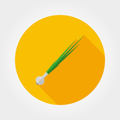 Green onion icon.