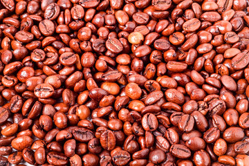 roasted coffee beans, can be used as a background