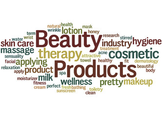 Beauty Products, word cloud concept 5