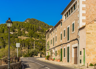 Fototapeta na wymiar View of mediterranean buildings street and landscape