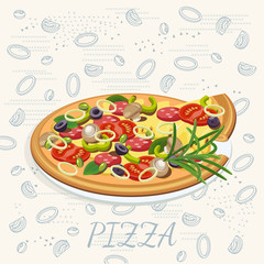 Pizza. Pizzeria poster