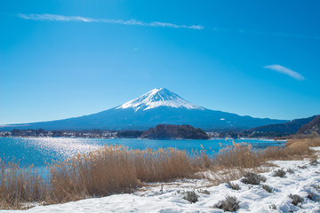 Fuji mountain from Kawaguchiko lake