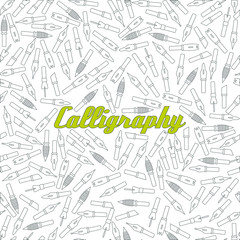 seamless pattern calligraphy