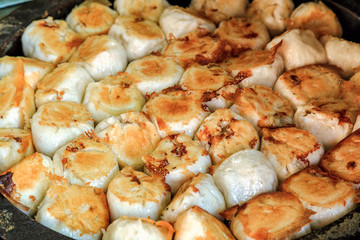 Chinese fried buns at Saucepan Vegan