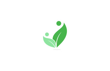 leaf human eco logo