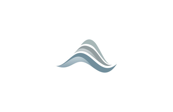 line wave triangle logo