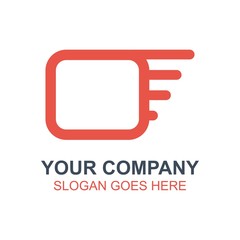 Fototapeta premium Television TV Broadcast Icon Vector Logo