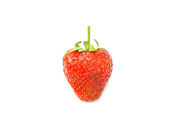Beautiful strawberries isolated on white