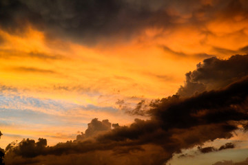 Fototapeta premium wieczorny zachód słońca