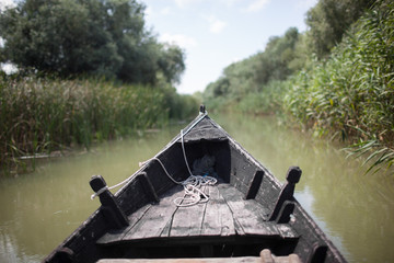 Fototapeta na wymiar Boat on a river