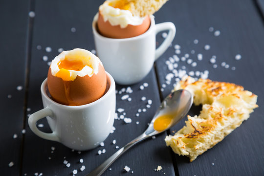 Boiled eggs, delicious breakfast