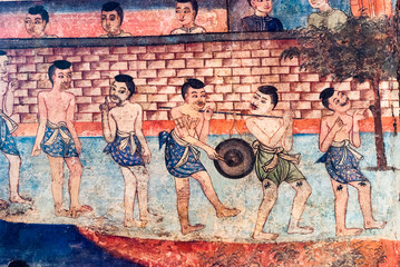 Mural Painting at Wat Phra Singh, Chiang Mai