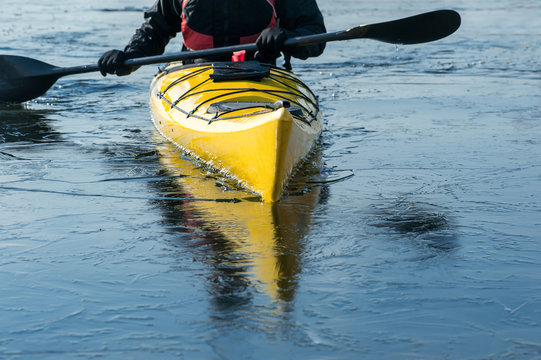 man with the kayak
