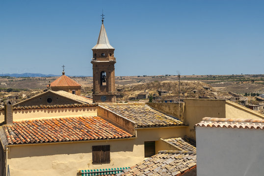 Old houses in Almudevar (Aragon)