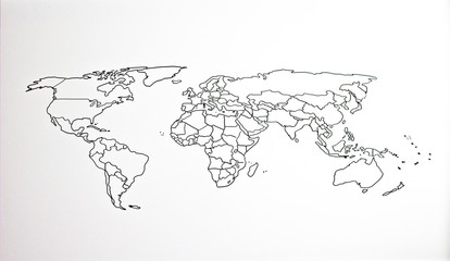 The world map 