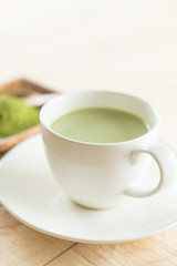hot matcha latte