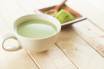 hot matcha latte