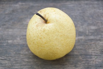 close up Chinese pear fruit