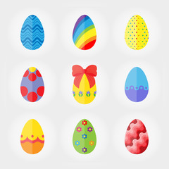 Easter eggs icons.