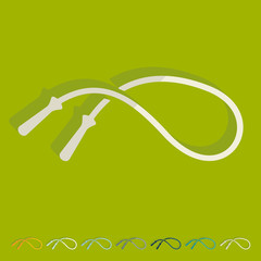 Flat design: jump rope
